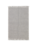braided rug in silver | #075 | 5'3" x 8'0"