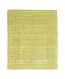 gabbeh rug in tea green | #225 | 8'1" x 9'8"