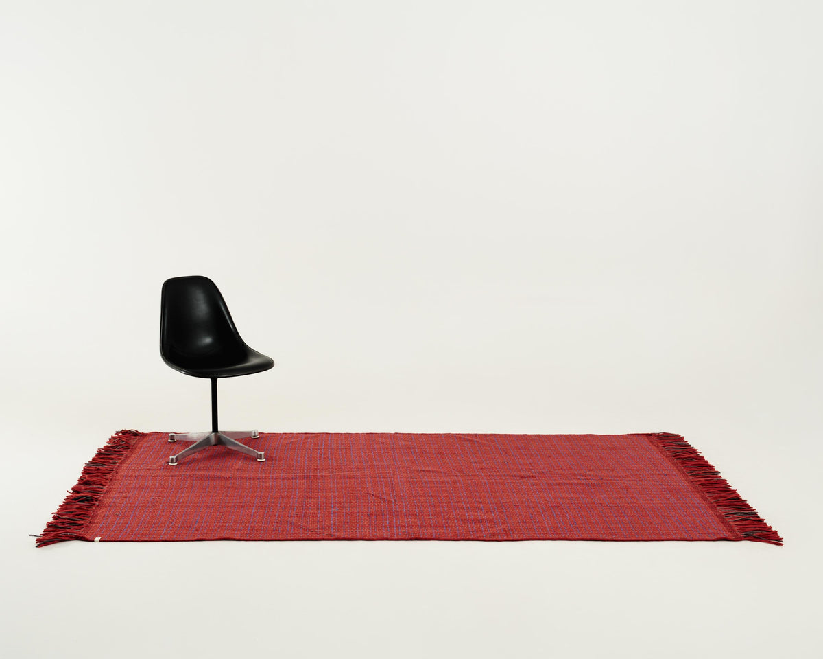 indian flatweave in currant | #174 | 5'0" x 8'2"