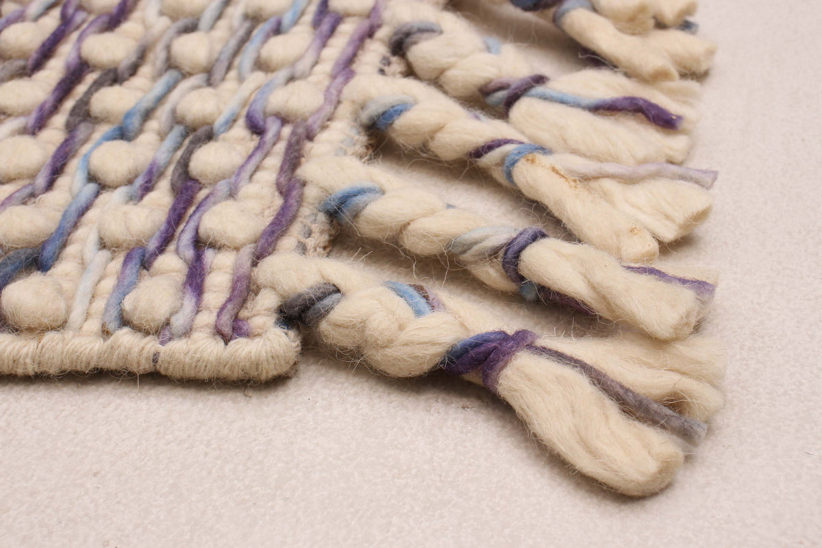 braided runner in meadow | #228 | 3'6" x 8'1"