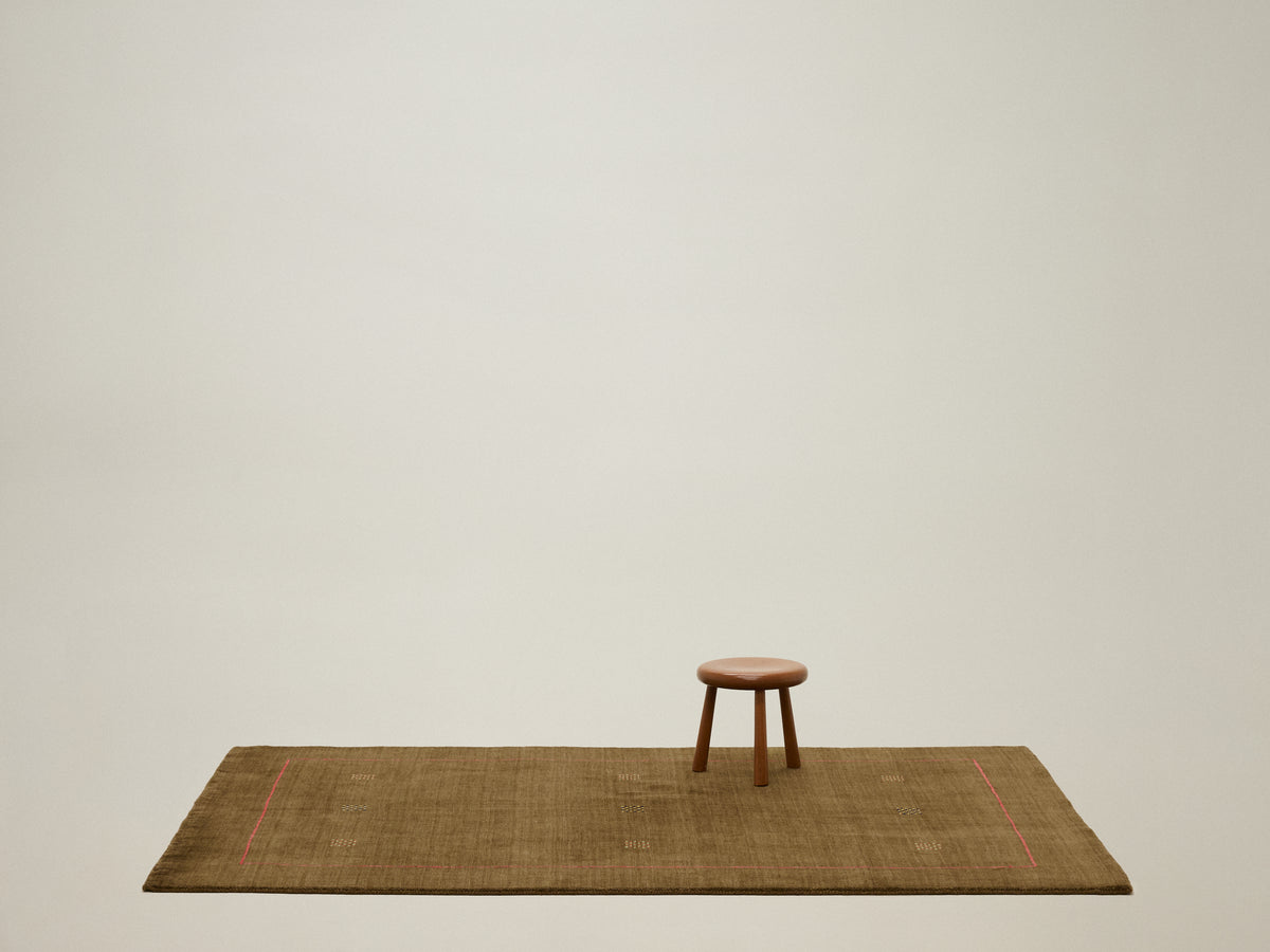 gabbeh rug in terrene | 361 | 5'0" x 6'10"