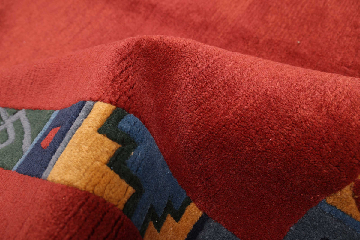 tibetan rug in hearth || 5'8" x 8'1"