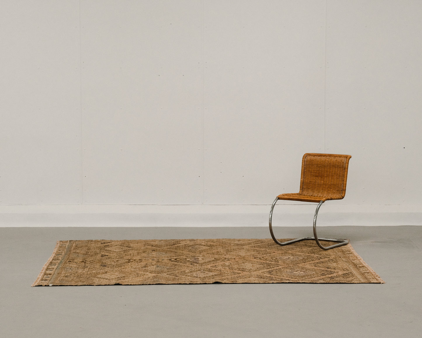 turkish yoruk kilim in ecru | #079 | 6'9" x 8'9"