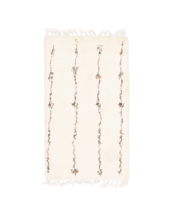 moroccan rug in ecru | #013 | 2'0" x 3'2"