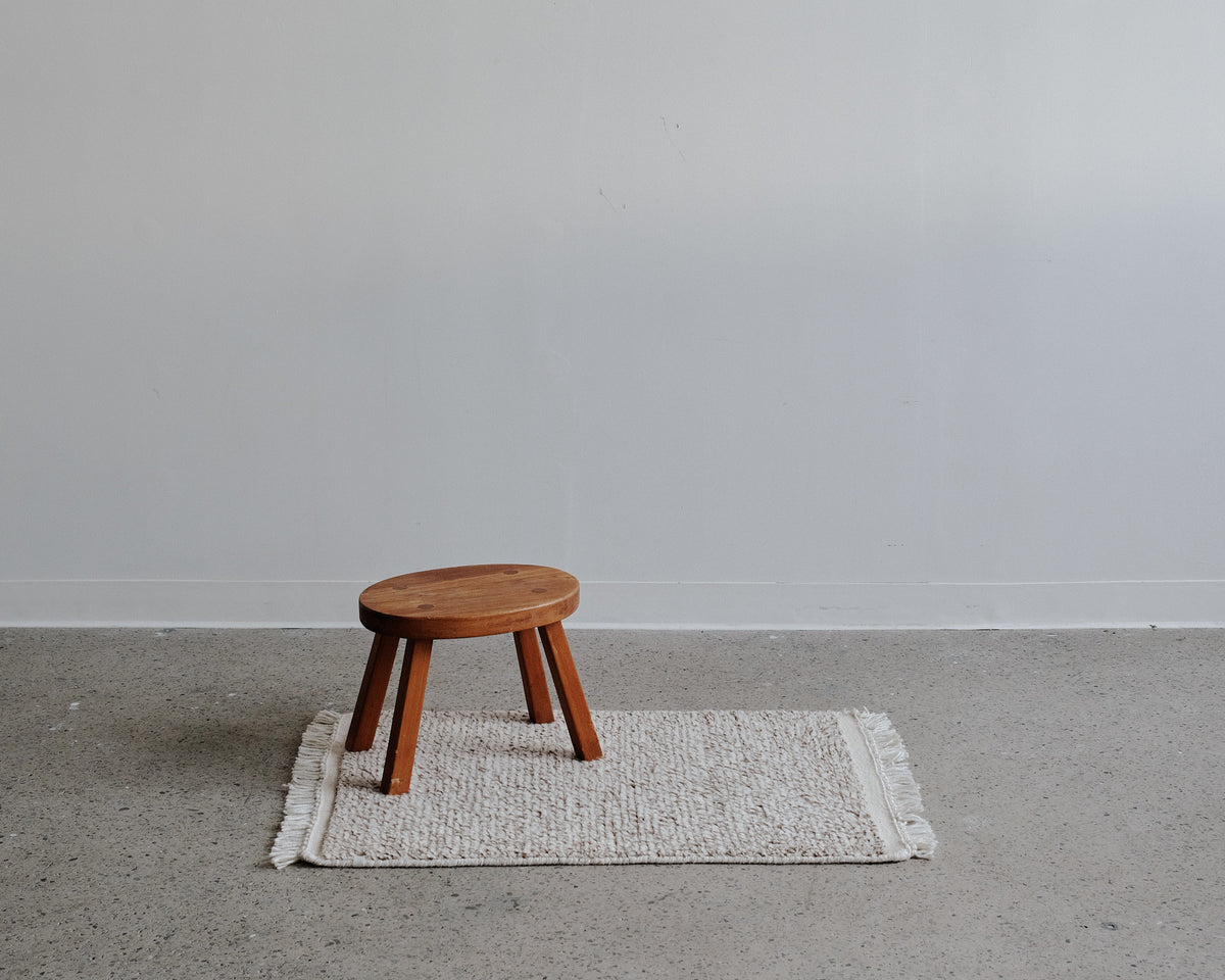woven mat in buff | #110 | 2'1" x 3'2"