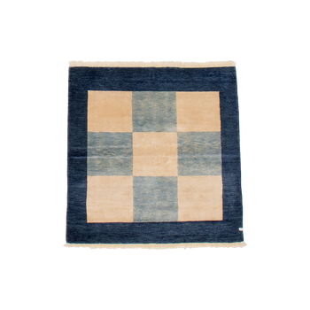 ziegler rug in indigo | #038 | 3'9" x 3'10"
