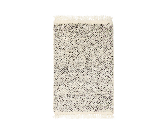 woven mat in magpie | #93 | 2'0" x 3'5"