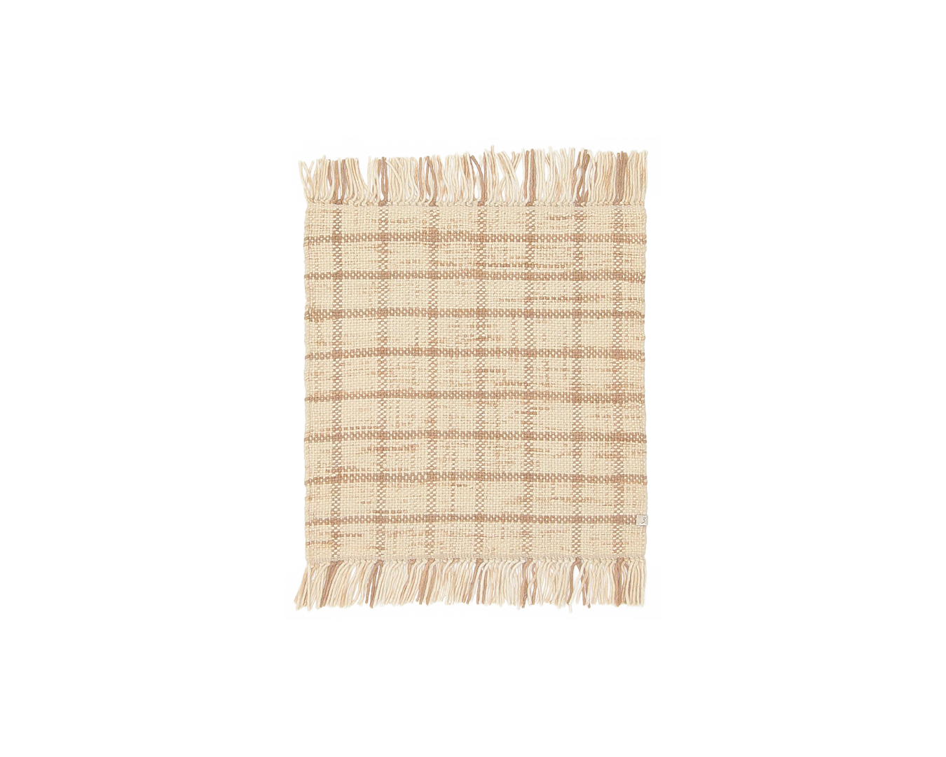 woven mat in ash | #095 | 2'0" x 2'11"