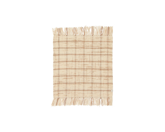 woven mat in ash | #095 | 2'0" x 2'11"