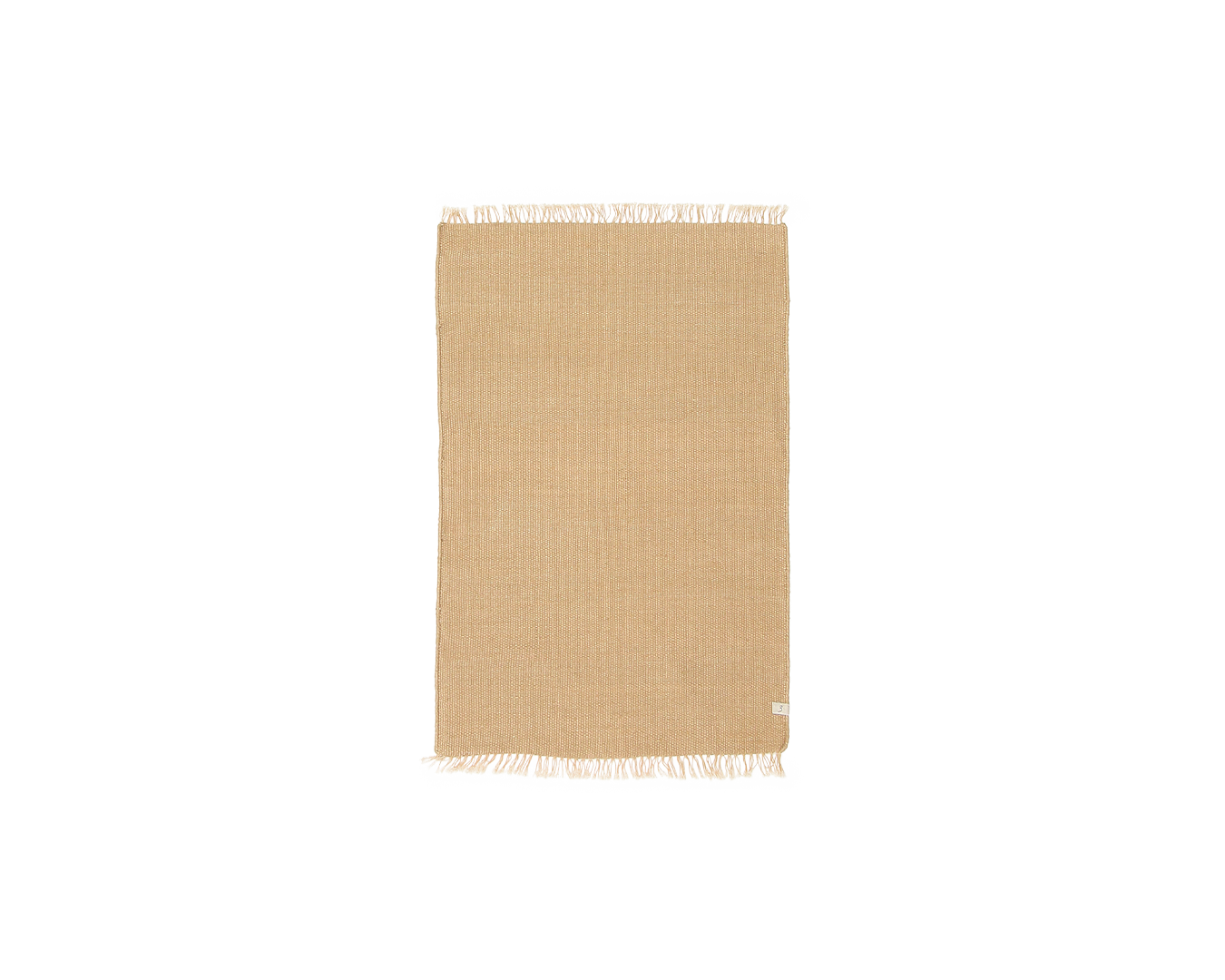 woven mat in sand | #101 | 1'11" x 3'3"