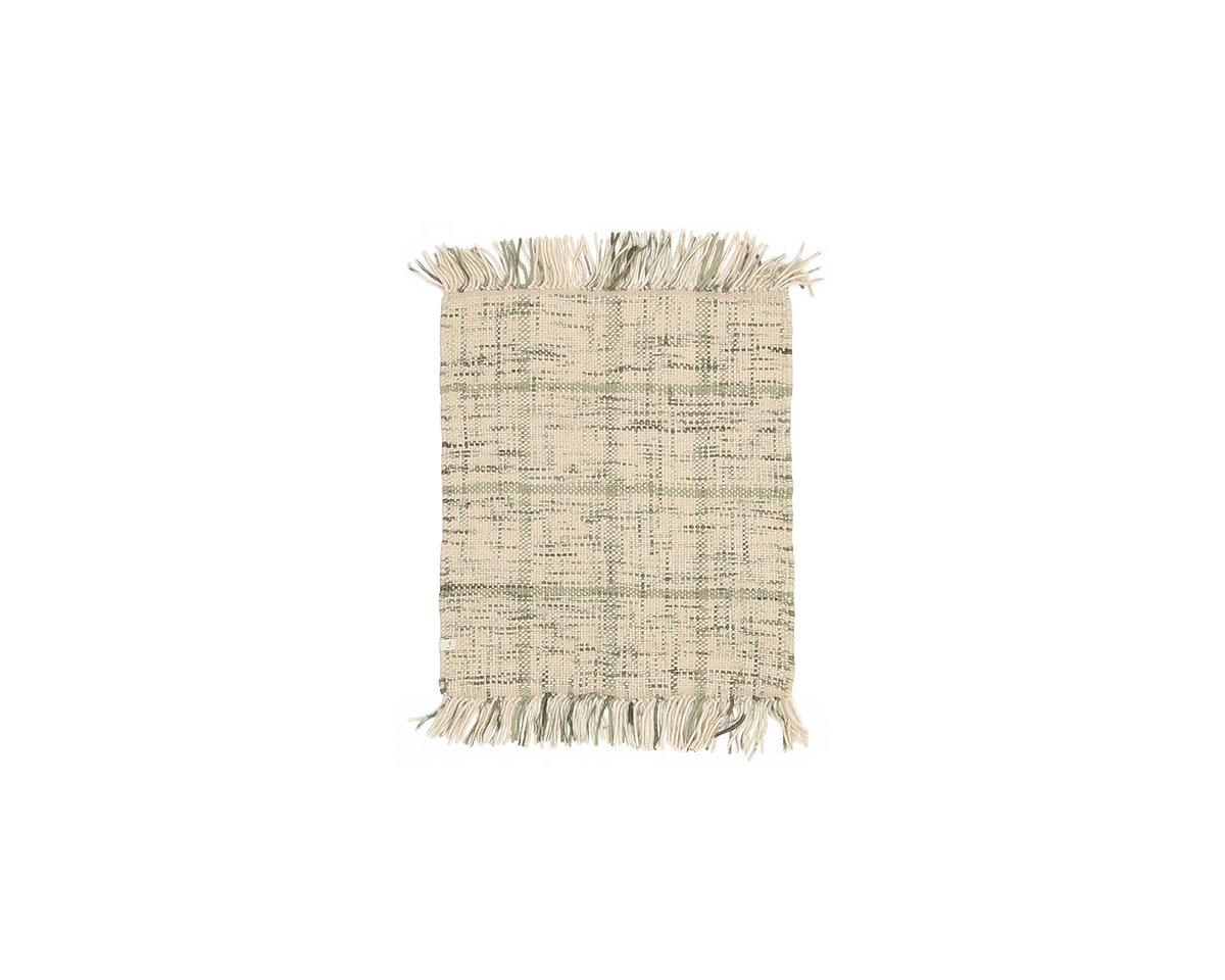 woven mat in fern | #107 | 2'0" x 2'11"