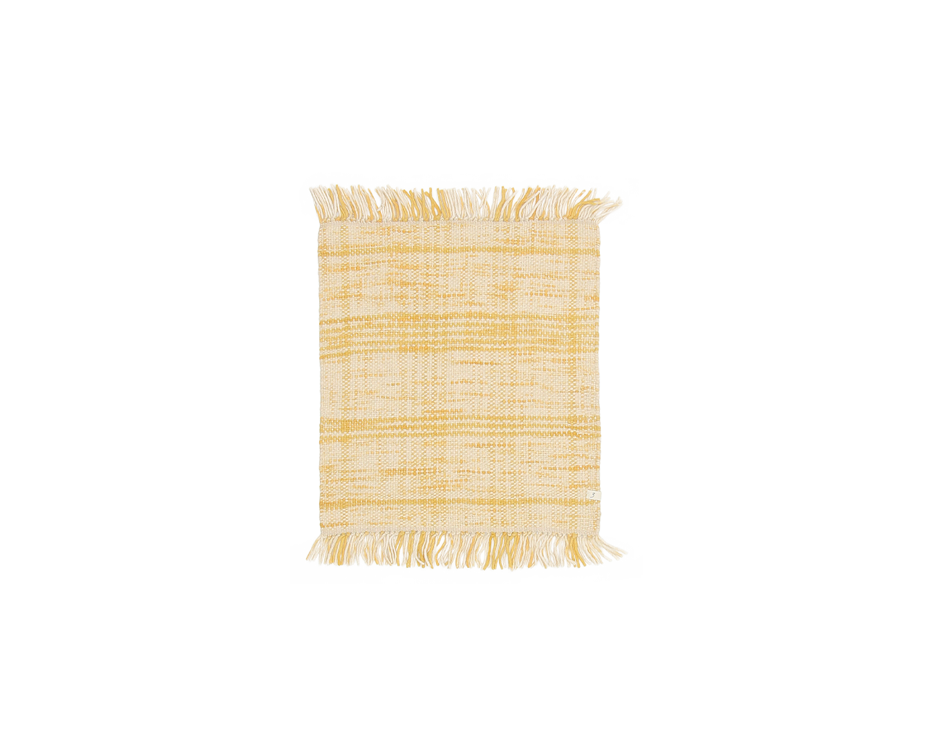 woven mat in sunflower | #109 | 2'0" x 2'2"