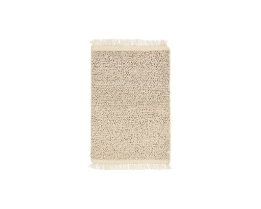 woven mat in buff | #110 | 2'1" x 3'2"