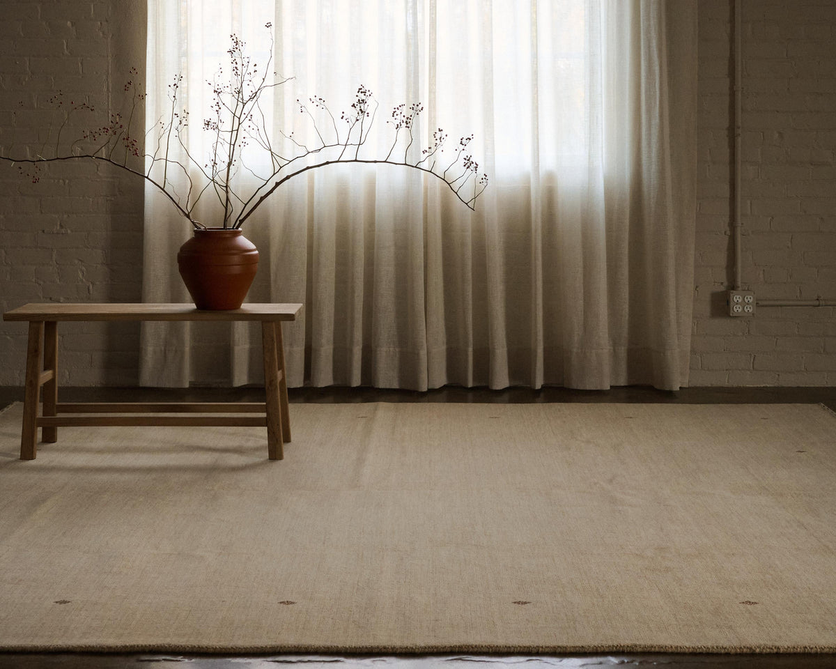gabbeh rug in cottonwood | #239 | 8'2" x 10'0"
