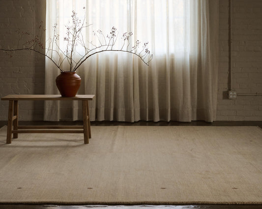 gabbeh rug in cottonwood | #239 | 8'2" x 10'0"