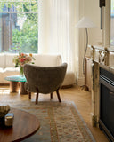 oushak rug in selenite | 354 | 9'9" x 14'0"