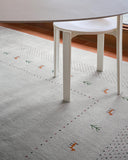 gabbeh rug in slate || 8'0" x 9'4"