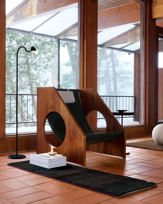 gabbeh rug in nightwood || 1'7" x 4'9"