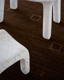 gabbeh rug in hickory || 3'11" x 6'0"