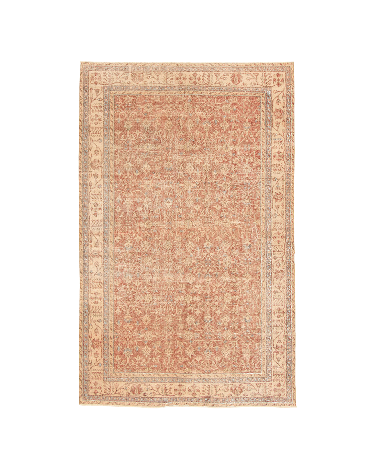 vintage turkish rug in taupe | #018 | 6'0" x 9'5"