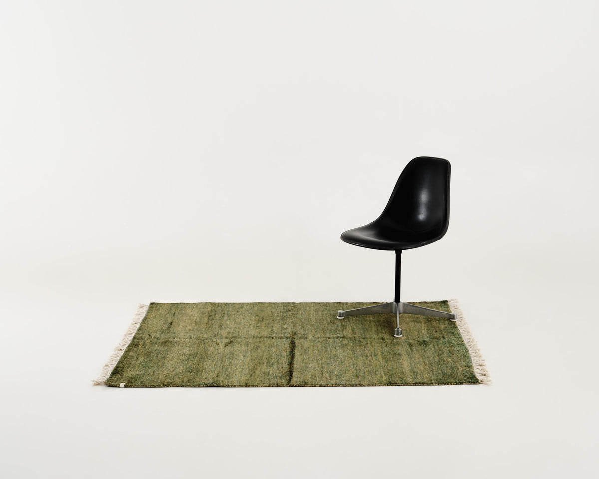 gabbeh rug in basil | #179 | 4'3" x 5'3"
