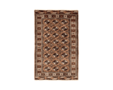turkoman rug in bronze | #135 | 4'2" x 7'0"