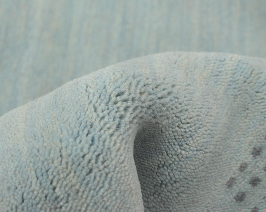 gabbeh rug in powder | #177 | 5'11" x 8'11"