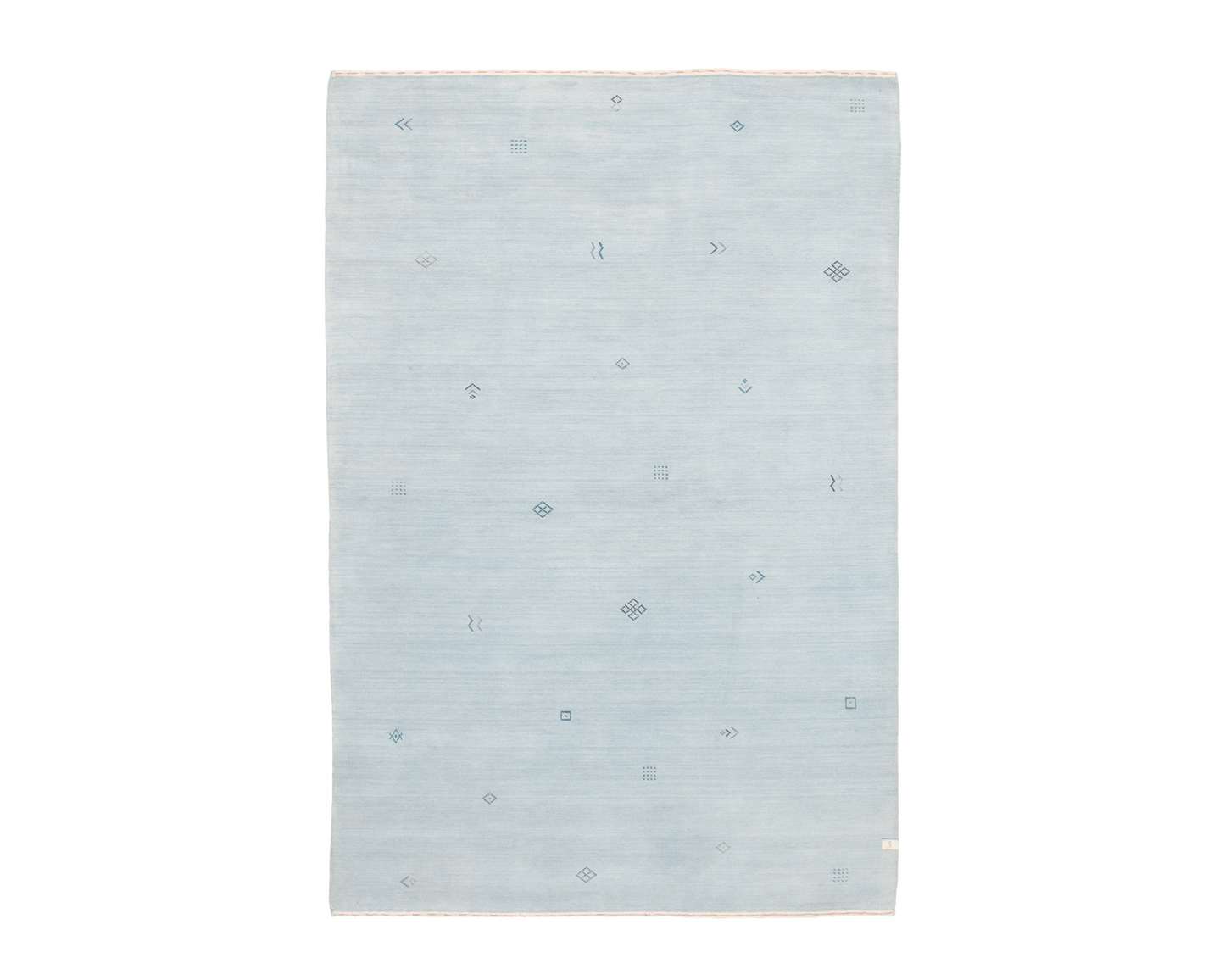 gabbeh rug in powder | #177 | 5'11" x 8'11"