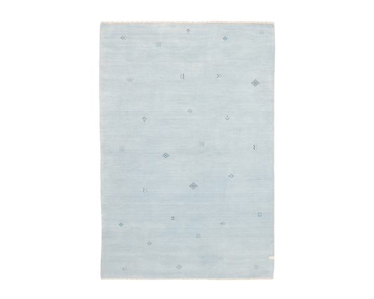 gabbeh rug in powder | #177 | 5'11" x 8'11"
