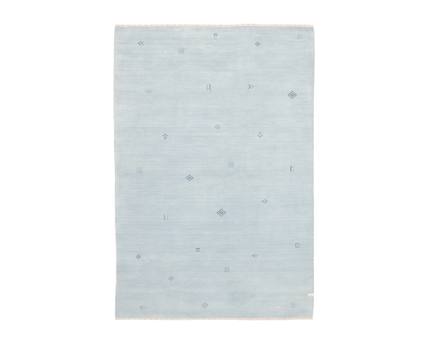 gabbeh rug in powder | #177 | 5'11" x 8'11"