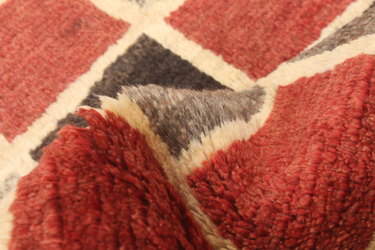 gabbeh runner in cardinal | #229 | 3'1" x 6'6"