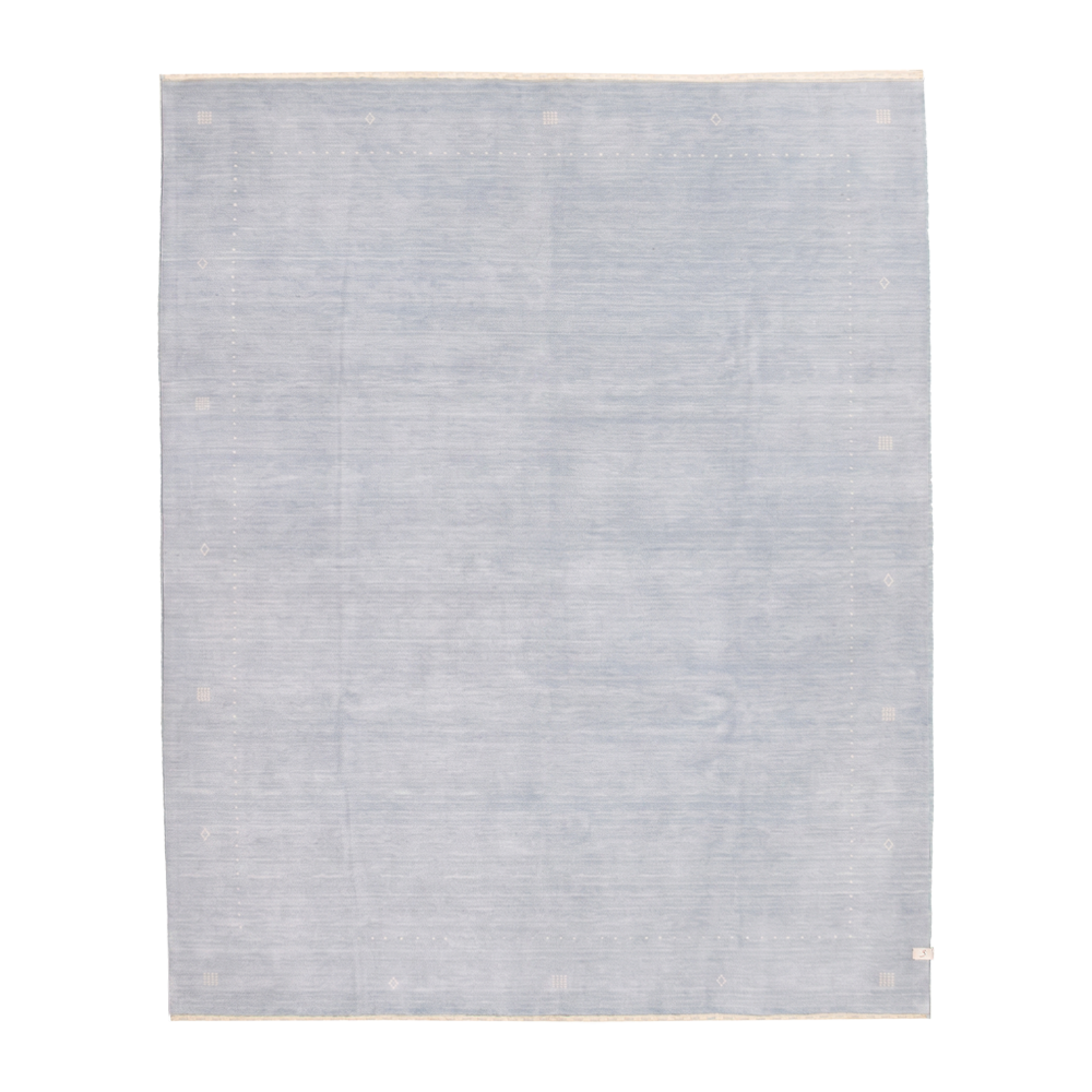 gabbeh rug in powder || 8'1" x 9'10"