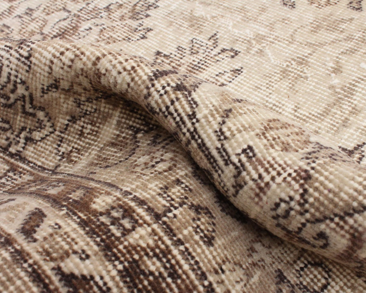 vintage turkish rug in french gray | #175 | 7'1" x 10'7"