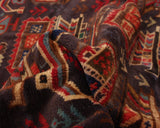baluch rug in mulberry | #136 | 3'10" x 6'4"