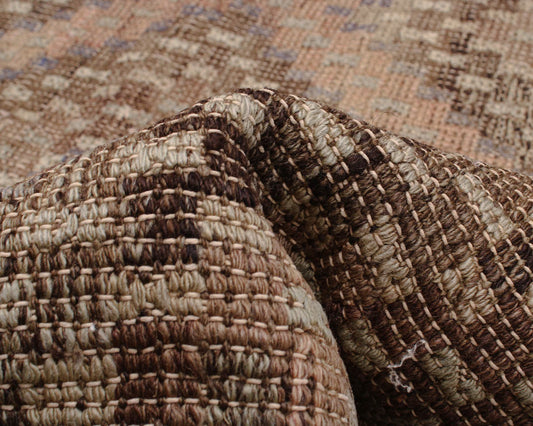 turkish yoruk kilim in ecru | #079 | 6'9" x 8'9"
