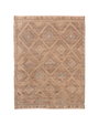 turkish yoruk kilim in ecru | #079 | 6'9" x 8'9"