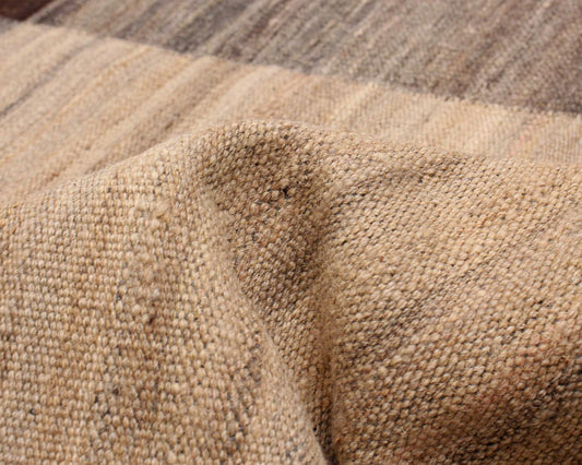 indian flatweave in oat | #181 | 4'1" x 6'0"