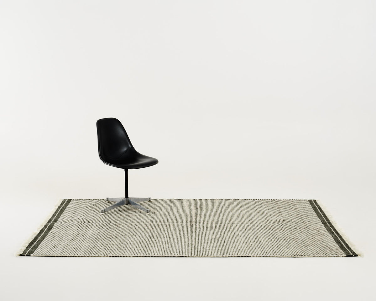 indian flatweave in hunter green | #176 | 5'0" x 8'0"