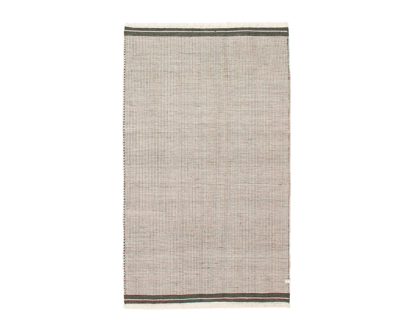 indian flatweave in hunter green | #176 | 5'0" x 8'0"