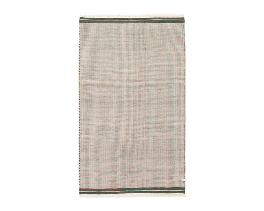 indian flatweave in hunter green | #176 | 5'0" x 8'0"