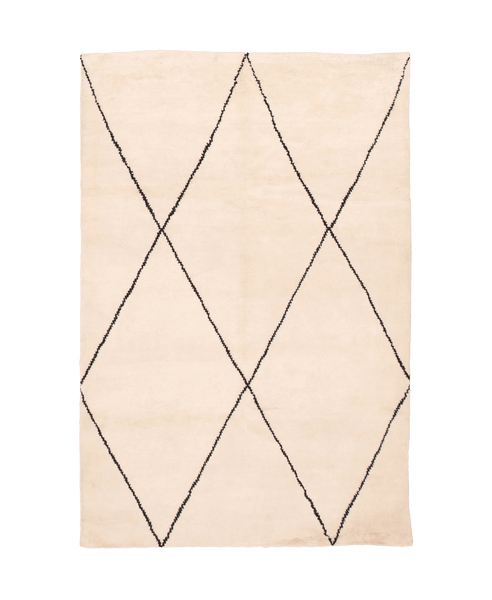 moroccan style rug in oat | #128 | 6'7" x 9'7"