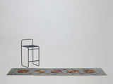 oushak rug in slate || 2'8" x 8'10"
