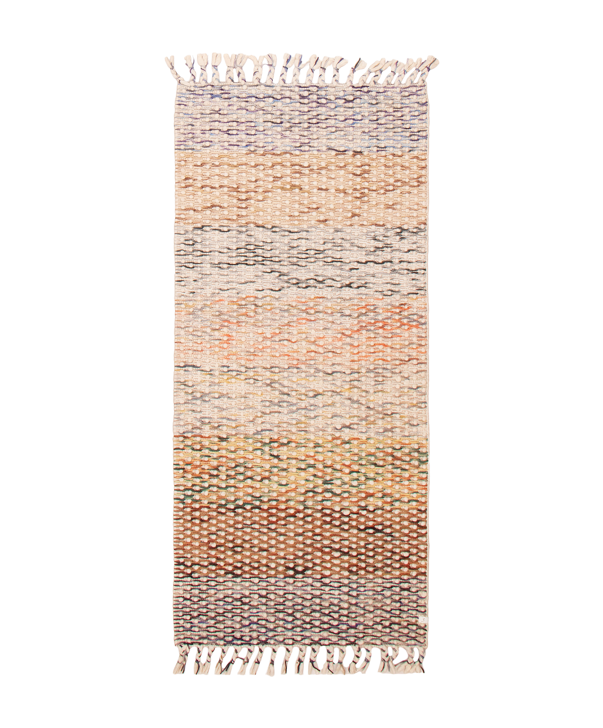 braided runner in meadow | #228 | 3'6" x 8'1"