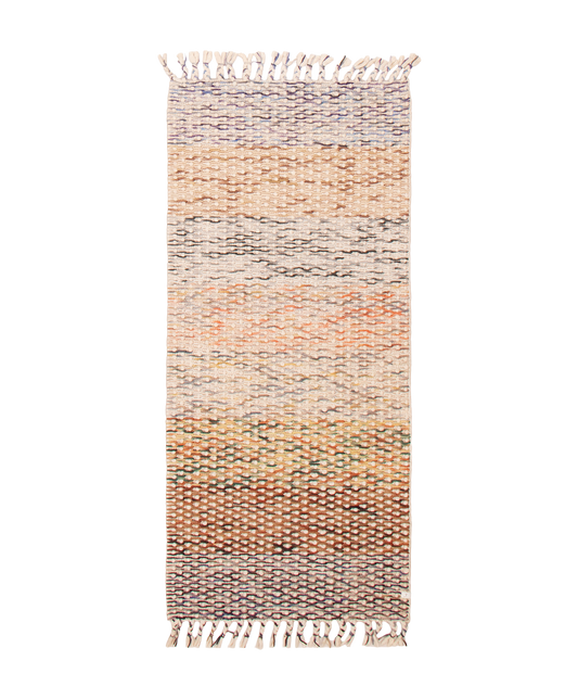 braided runner in meadow | #228 | 3'6" x 8'1"