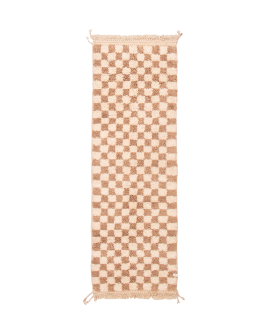 moroccan berber runner in sable | #227 | 3'1" x 9'0"