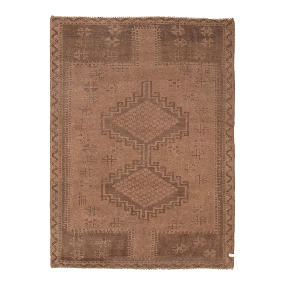 vintage rug in desert sand | #273 | 6'2" x 8'7"