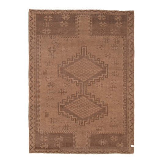 vintage rug in desert sand | #273 | 6'2" x 8'7"