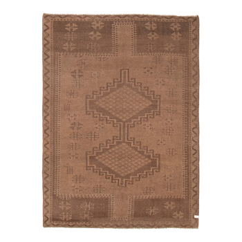 vintage rug in desert sand | #273 | 6'2" x 8'7"