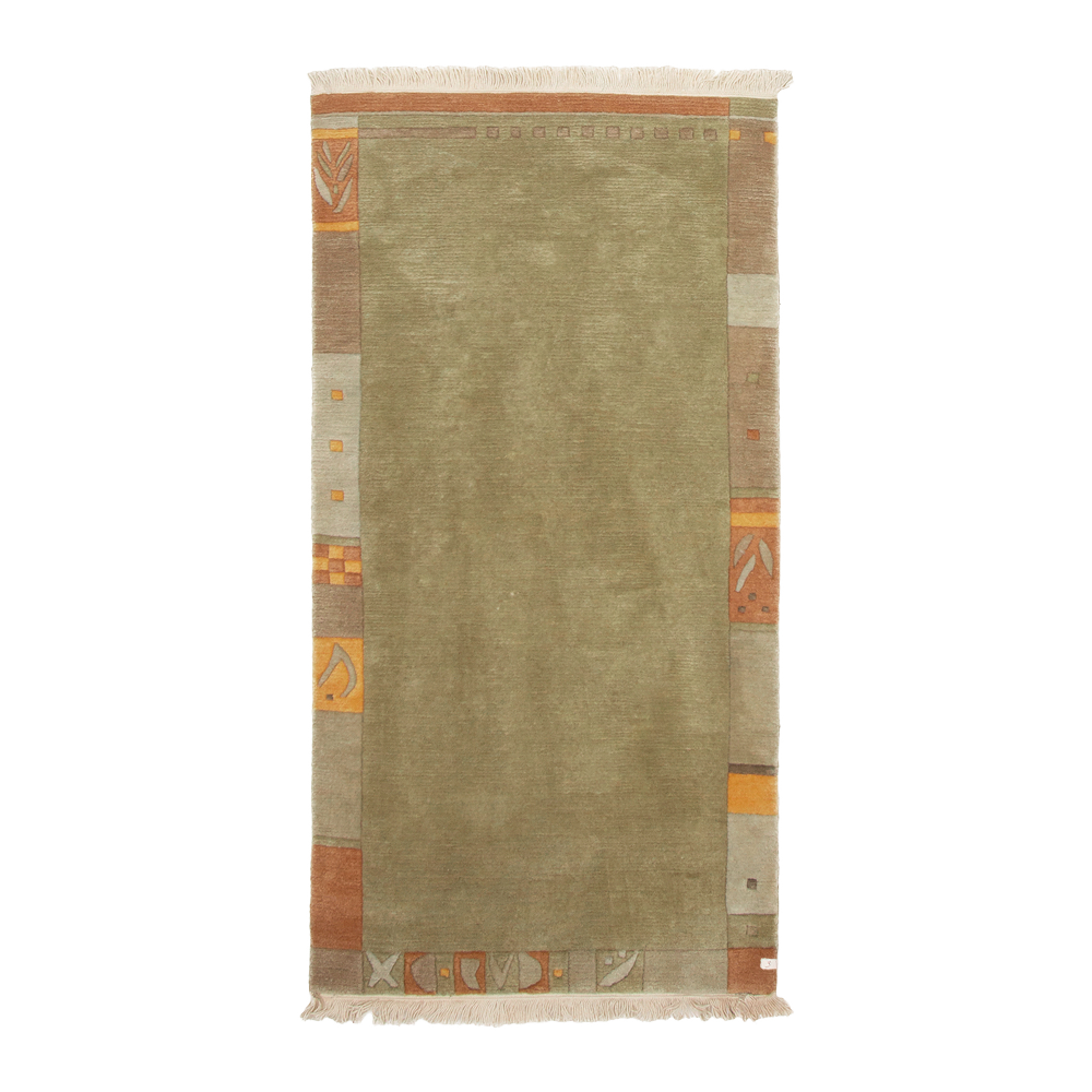 tibetan rug in olive | 358 | 2'4" x 4'7"