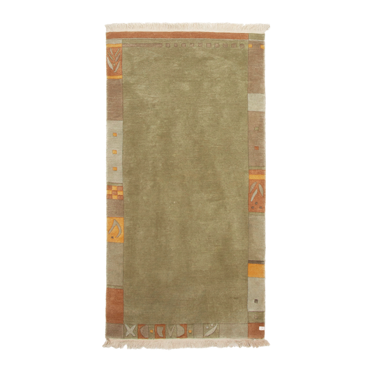 tibetan rug in olive | 358 | 2'4" x 4'7"